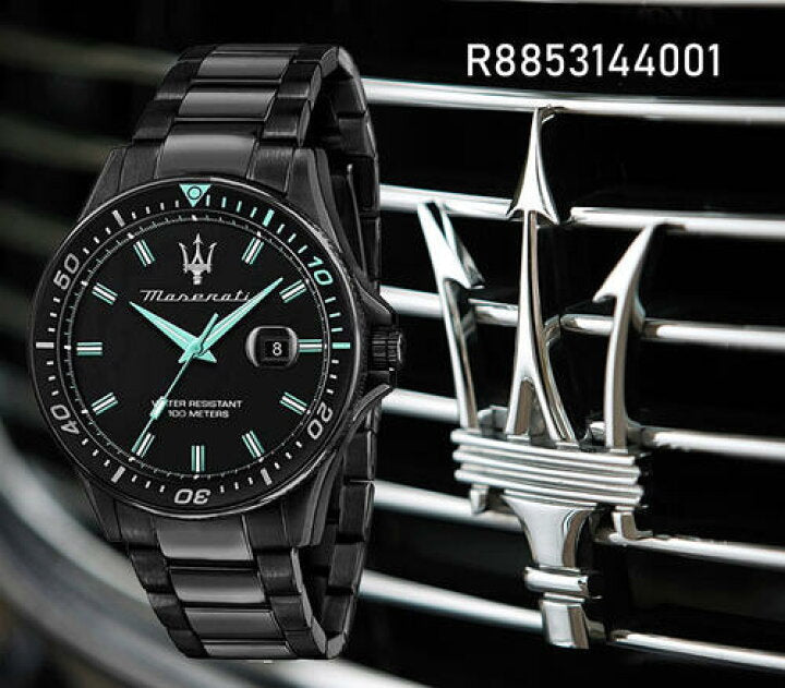 Maserati SFIDA Aqua Edition Analog Black Dial Watch For Men - R8853144001