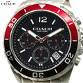 Coach Kent Black Dial Silver Steel Strap Watch for Men - 14602556