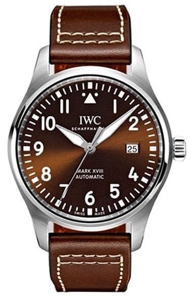 IWC Pilot's Watch Mark XVII Edition "Antoine De Saint Exupery" Brown Dial Brown Leather Strap Watch for Men - IW327003