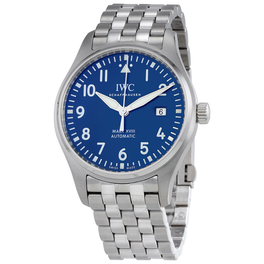 IWC Le Petit Prince XVIII Edition Blue Dial Silver Steel Strap Watch for Men - IW327014