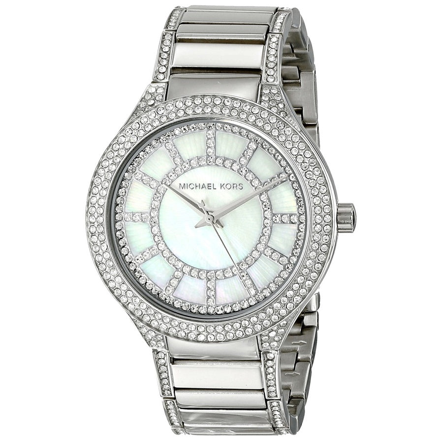 Michael Kors Kerry Silver Tone Silver Steel Strap Watch for Women - MK3311