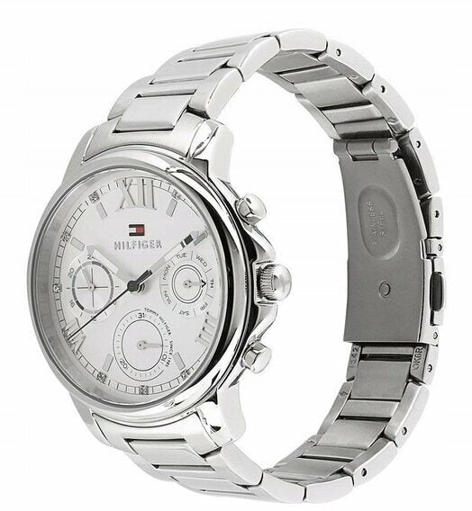 Tommy Hilfiger Claudia Silver Dial Silver Steel Strap Watch for Women - 1781741