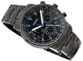 Fossil Goodwin Chronograph Analog Black Dial Black Steel Strap Watch for Men - FS5518