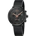 Calvin Klein High Noon Chronograph Black Dial Black Mesh Bracelet Watch for Women - K8M27421