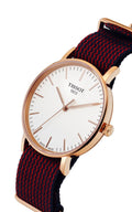 Tissot T Classic Everytime Medium White Dial Two Tone NATO Strap Watch for Men - T109.410.38.031.00