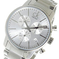 Calvin Klein City White Dial Silver Steel Strap Watch for Men - K2G27146