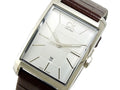 Calvin Klein Window Silver Dial Brown Leather Strap Watch for Women - K2M23126