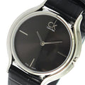 Calvin Klein Skirt Black Dial Black Leather Strap Watch for Women  - K2U231C1