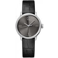 Calvin Klein Accent Black Dial Black Leather Strap Watch for Women  - K2Y2Y1C3