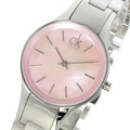 Calvin Klein Simplicity Pink Dial Silver Steel Strap Watch for Women - K432314E