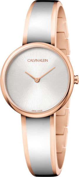 Calvin Klein Seduce Silver Dial Two Tone Steel Strap Watch for Women - K4E2N61Y