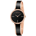 Calvin Klein Seduce Black Dial Two Tone Steel Strap Watch for Women - K4E2NX1S