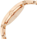 Calvin Klein Class White Dial Rose Gold Steel Strap Watch for Women - K6R23626