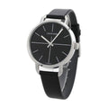 Calvin Klein Even Black Dial Black Leather Strap Watch for Women  - K7B231CZ