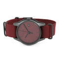 Calvin Klein Tone Maroon Dial Maroon NATO Strap Watch for Men - K7K514UP