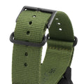 Calvin Klein Tone Green Dial Green NATO Strap Watch for Men - K7K514WL