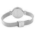 Calvin Klein Authentic White Dial Silver Mesh Bracelet Watch for Women - K8G23126