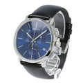 Calvin Klein Chronograph Blue Dial Black Leather Strap Watch for Men - K8Q371CN