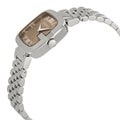 Gucci G Brown Dial Quartz Stainless Steel Watch For Women - YA125413