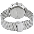 Calvin Klein High Noon Chronograph Black Dial Silver Mesh Bracelet Watch for Men - K8M27121