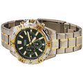 Fossil Garrett Chronograph Green Dial Two Tone Steel Strap Watch for Men - FS5622