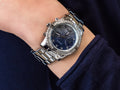 Guess Confetti Diamonds Blue Dial Silver Steel Strap Watch for Women - W0774L6