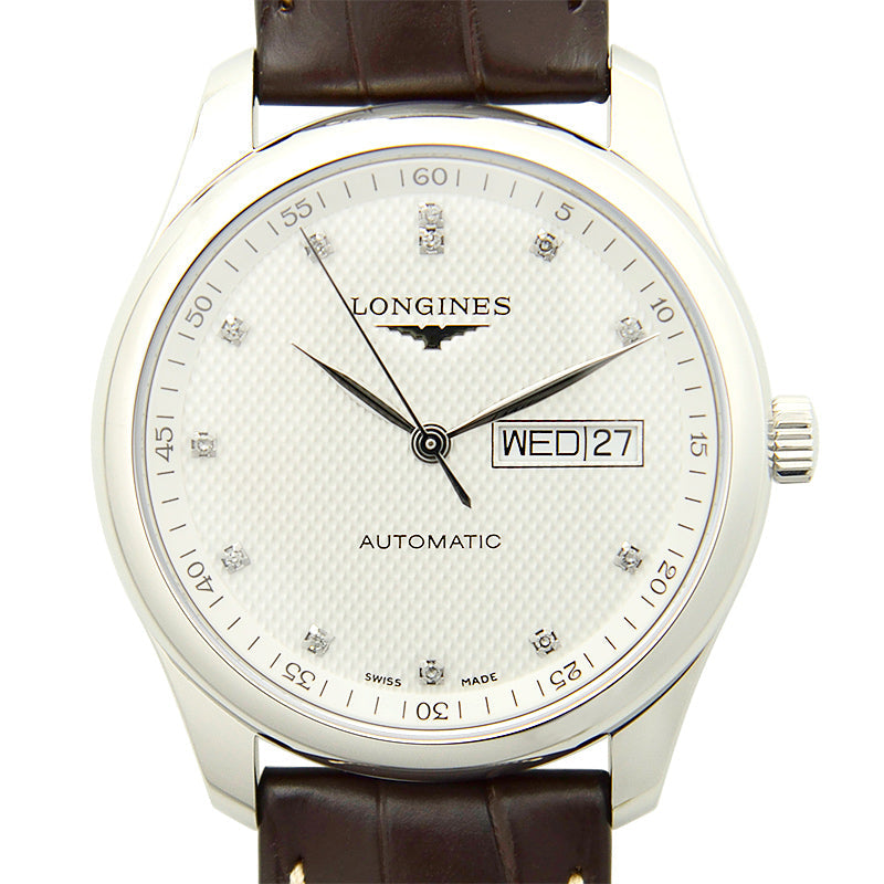 Longines Master Collection Automatic 38.5mm Silver Diamond Watch for Men - L2.755.4.77.3