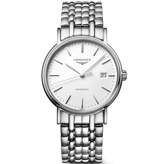 Longines Presence 38.5mm Automatic Stainless Steel Watch for Men - L4.921.4.12.6
