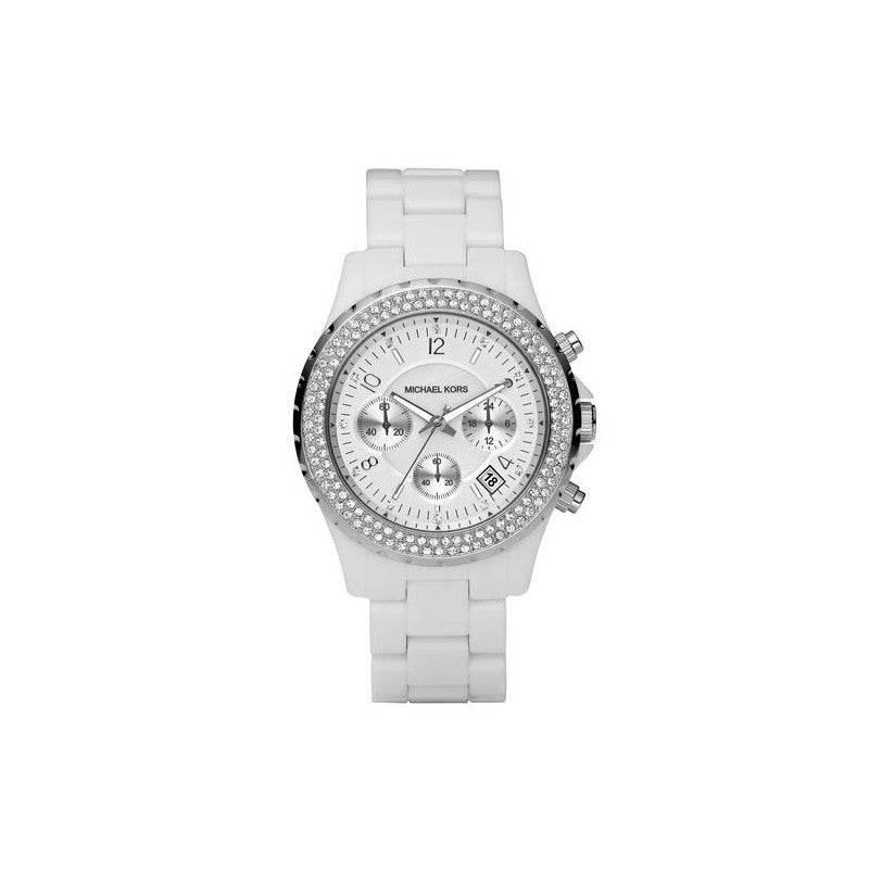 Michael Kors Runway White Dial White Steel Strap Watch for Women - MK5188