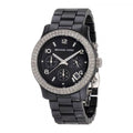 Michael Kors Runway Black Dial Black Steel Strap Watch for Women - MK5190