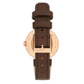 Gucci Interlocking Mother of Pearl Dial Brown Leather Strap Watch For Women - YA133516