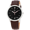 Fossil The Minimalist 3H Black Dial Brown Leather Strap Watch for Men - FS5464