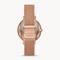 Fossil Jacqueline White Dial Rose Gold Mesh Bracelet Watch for Women - ES4534