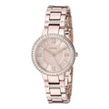 Fossil Virginia Pink Dial Pink Steel Strap Watch for Women - ES4482