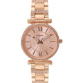 Fossil Carlie Rose Gold Dial Rose Gold Steel Strap Watch for Women - ES4301