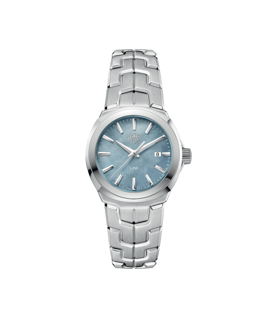 Tag Heuer Link Quartz Mother of Pearl Dial Silver Steel Strap Watch for Women - WBC1311.BA0600