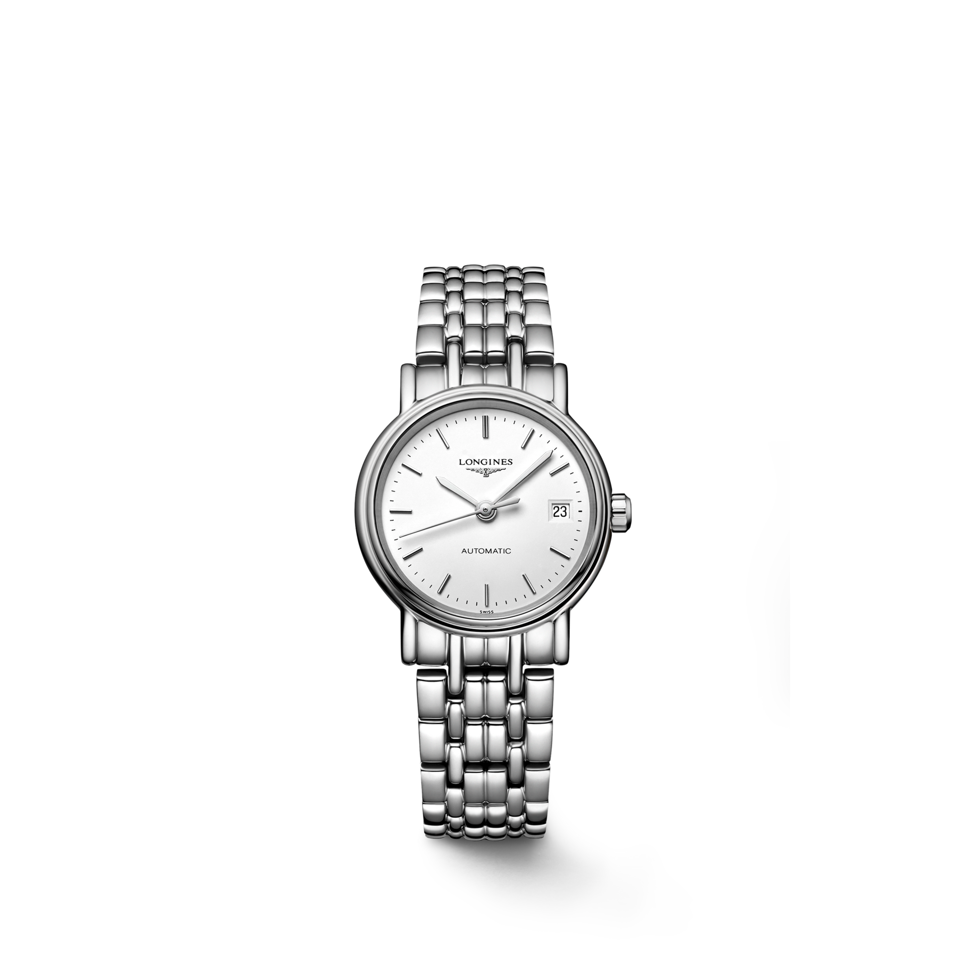 Longines Presence 25.5mm Automatic Stainless Steel Watch for Women - L4.321.4.12.6