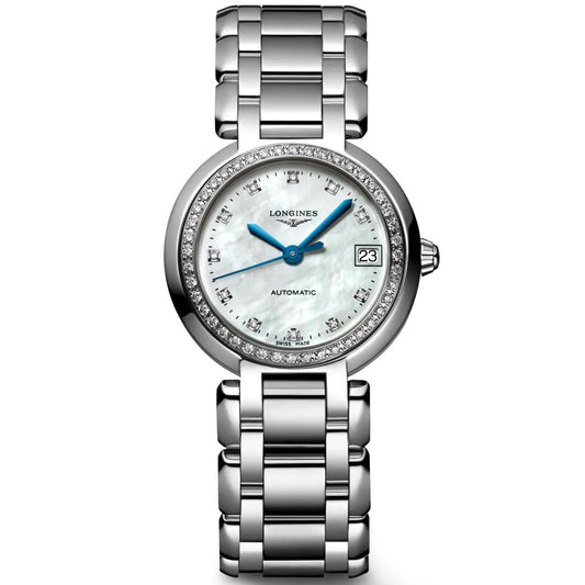 Longines PrimaLuna 26.5mm Automatic Stainless Steel Watch for Women - L8.111.0.87.6