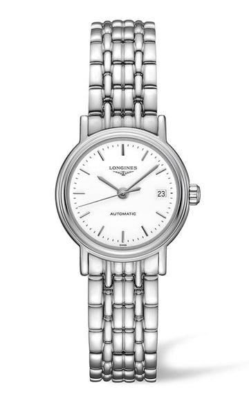 Longines Presence 25.5mm Automatic Stainless Steel Watch for Women - L4.321.4.12.6