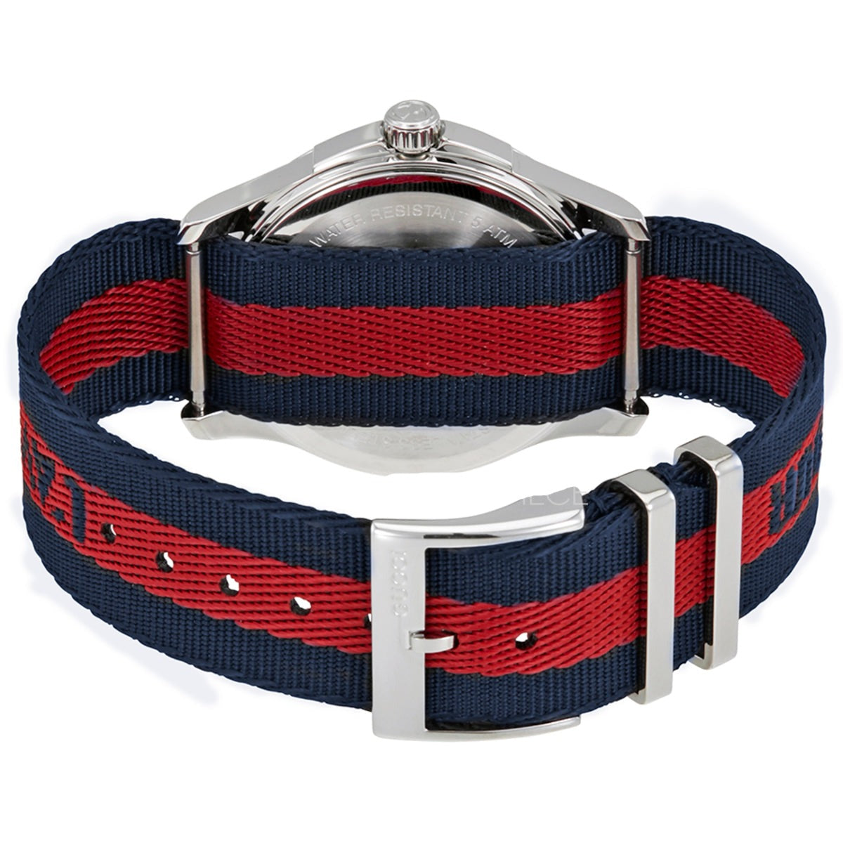 Gucci G Timless Le Marche Des Merveilles Blue Red Dial Blue Red Nylon Strap Unisex Watch  - YA126495