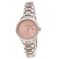 Burberry The Classic Pink Dial Silver Steel Strap Watch for Women - BU10111