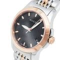 Gucci G Timeless Quartz Black Dial Two Tone Mesh Bracelet Watch For Women - YA126512