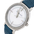 Michael Kors Cinthia Mother of Pearl Dial Blue Leather Strap Watch for Women - MK2661