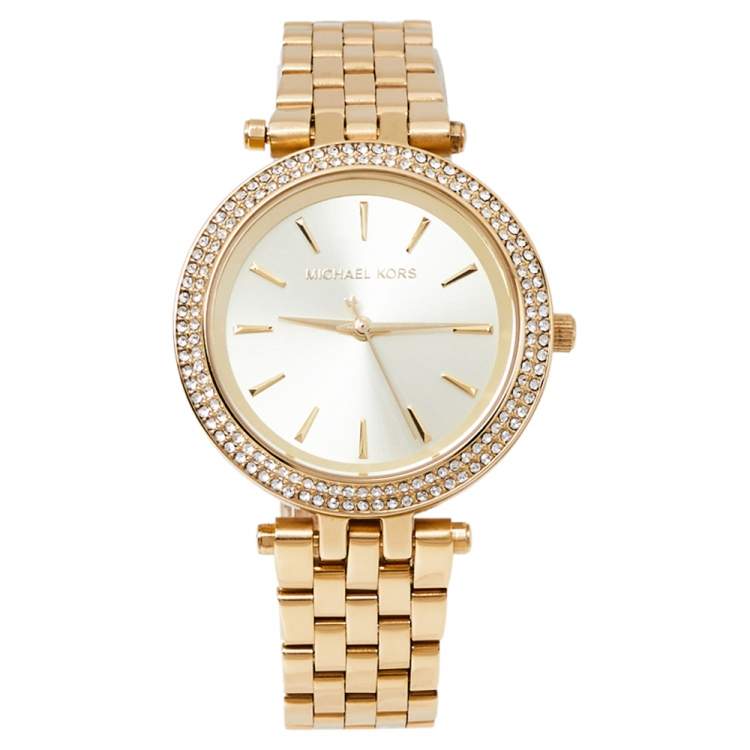 Michael Kors Darci Gold Dial Gold Steel Strap Watch for Women - MK3430