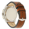 Fossil Garrett Chronograph Blue Dial Brown Leather Strap Watch for Men - FS5625
