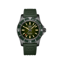 Breitling Superocean Automatic 46 Green Dial Green Rubber Strap Watch for Men - M173681A1L1S1