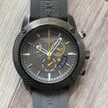 Burberry Sport Endurance Chronograph Grey Dial Grey Rubber Strap Watch for Men - BU7713