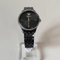 Emporio Armani Ceramica Black Dial with Crystals Black Ceramic Strap Watch For Women - AR1478