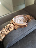 Burberry The City Rose Gold Dial Rose Gold Steel Strap Watch for Women - BU9235