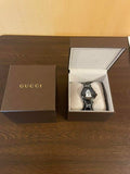 Gucci G Timeless Ghost Motif Black Dial Black Rubber Strap Watch For Men - YA1264018